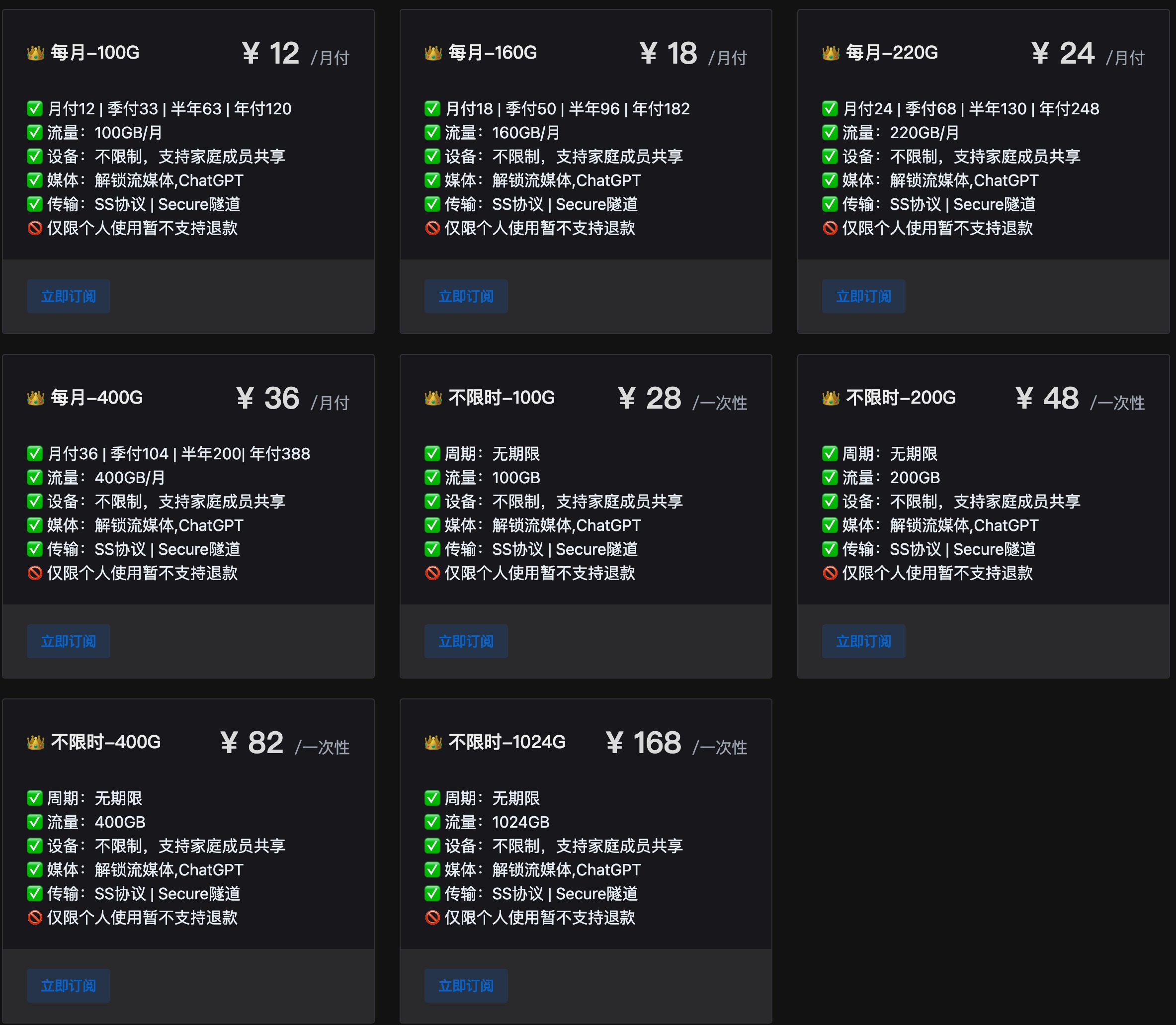 flybit机场套餐价格